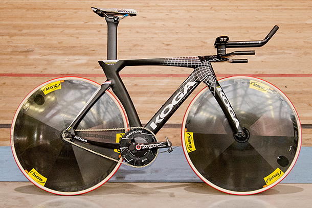 Koga Teeteetrack that Thomas Dekker will use during his attempt to break the hourrecord | Racefietsblog.nl